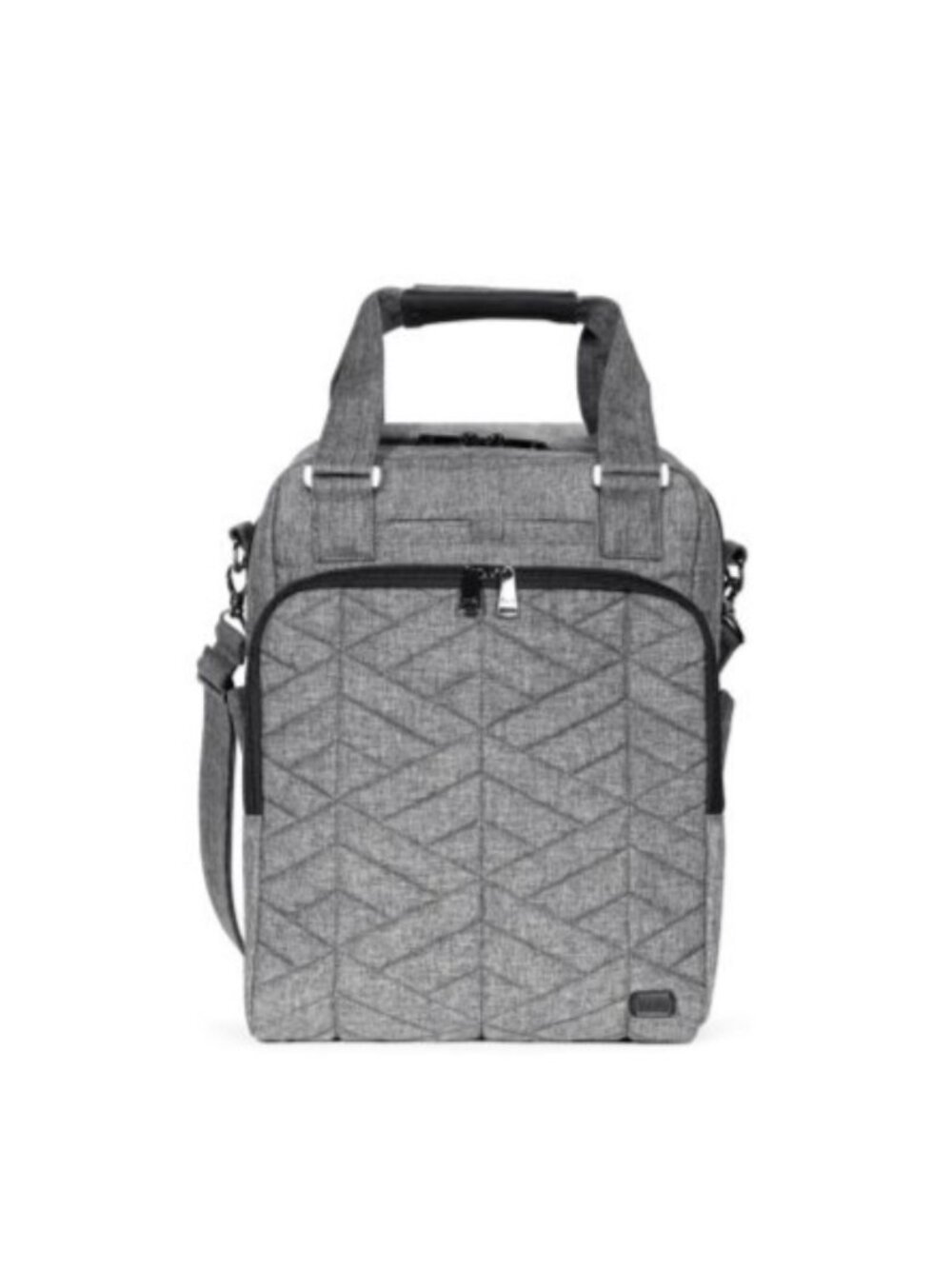 Lug Ranger XL Heather Grey Overnight Tote, Unisex, Spacious with Secure Zip Pock